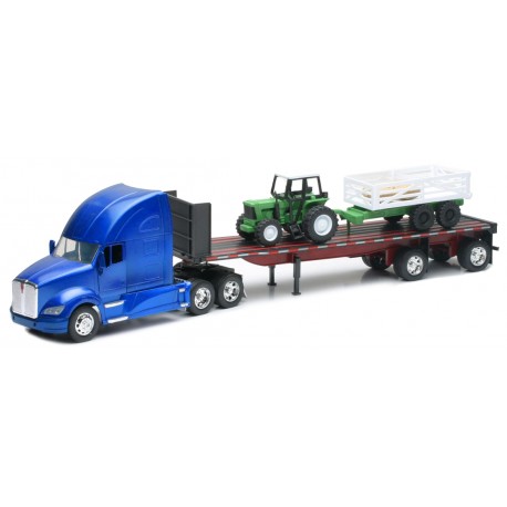 CAMION 1/32 KENWORTH T700 AVEC TRACTEUR ET REMORQUE