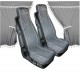 SET INTERIEUR RIDEAU PLUS HOUSSES EN MICROFIBRE GRIS RF 98643