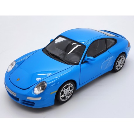 VOITURE PORSCHE 911 CARRERA S COUPE BLEU 1/24° CARARAMA