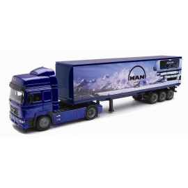 CAMION 1/43ème MAN F2000 40' CONTAINER BLEU