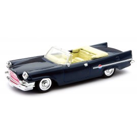 VOITURE AMERICAINE CHRYSLER 300 E 1959 BLEUE INTERIEUR BLANC 1/43°