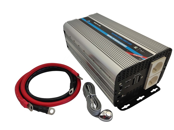 Convertisseur de tension 12V / 220V 5000W avec t&eacute;l&eacute;commande