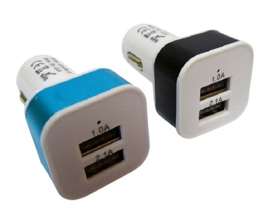Prise Allume Cigare 12V / 24V double USB- A&#160; 2.1A total
