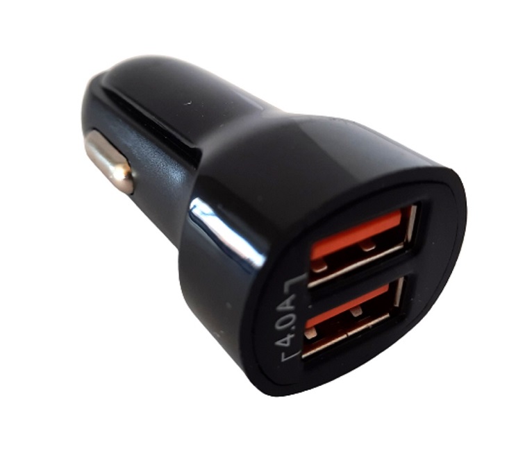 Prise Allume Cigare 12V / 24V 2 USB- A&#160; 4A total