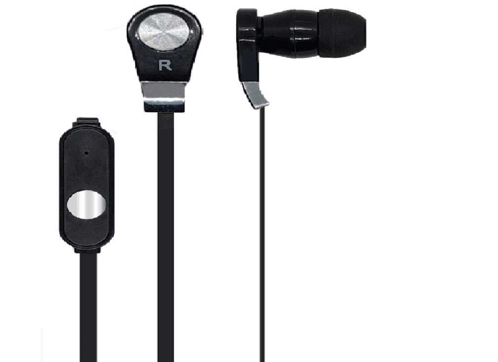 Ecouteurs Universel jack 3,5 pour smartphone avec micro intégré+ câble 1.2M noir