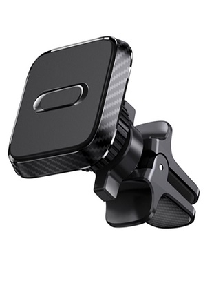 Porte téléphone magnétique fixation sur grille aération à vis orientable 360°