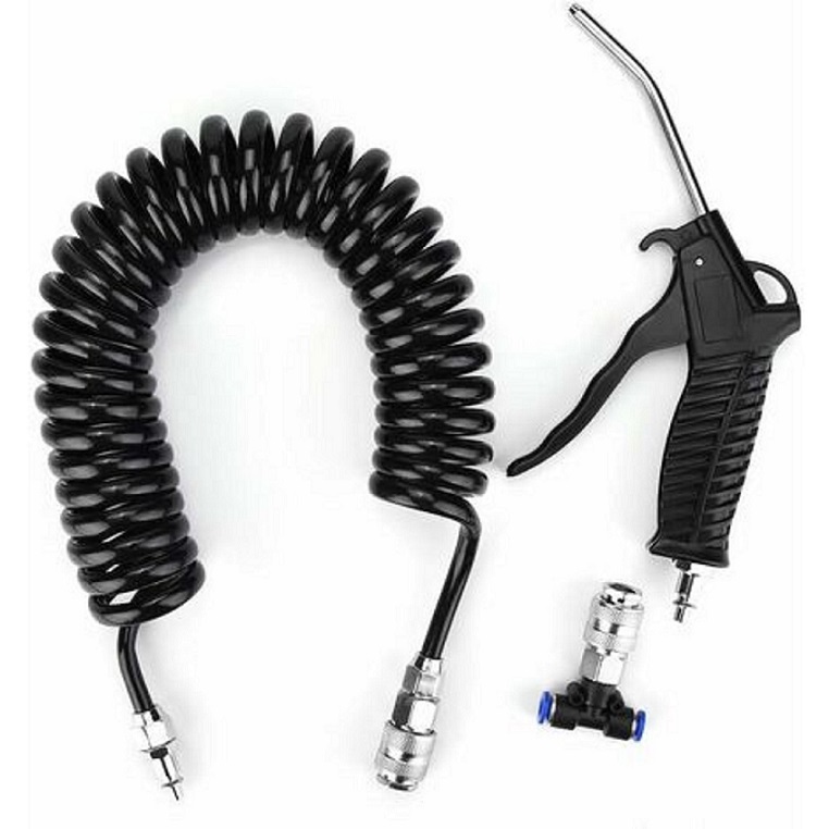 Pistolet soufflette pro avec tuyau 5 metres et adaptateur T 13kg/cm2