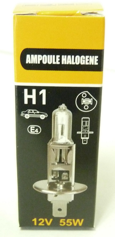 Ampoule halog&egrave;ne&#160; H1 12V 55W
