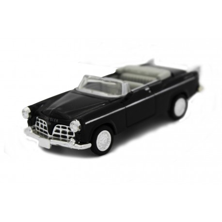 VOITURE AMERICAINE CHRYSLER C-300 E 1955 NOIRE INTERIEUR GRIS 1/43°